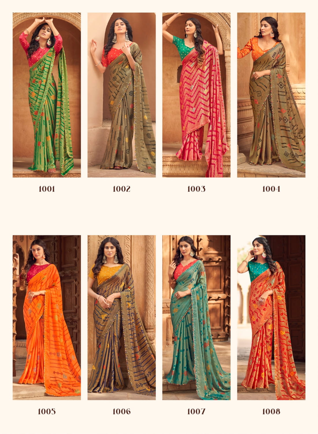 Amyraa Adaah Wholesale Chiffon Brasso Sarees