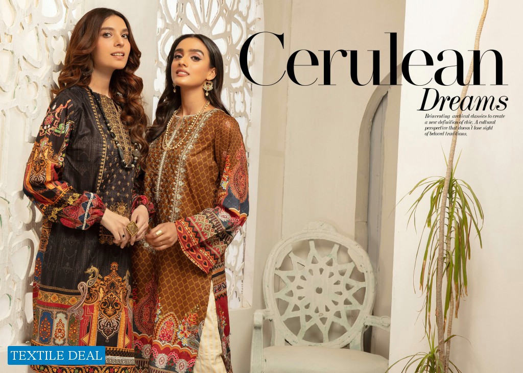 Johra Diva Embroidered Digital Chunri Printed Lawn Kurti