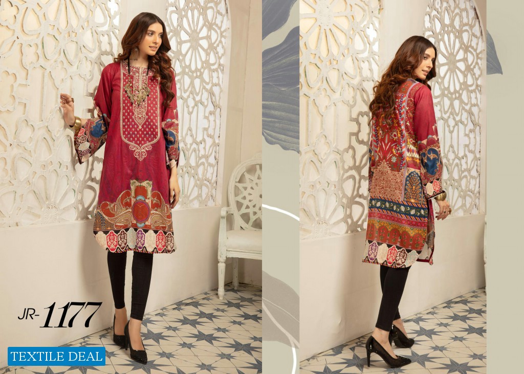 Johra Diva Embroidered Digital Chunri Printed Lawn Kurti