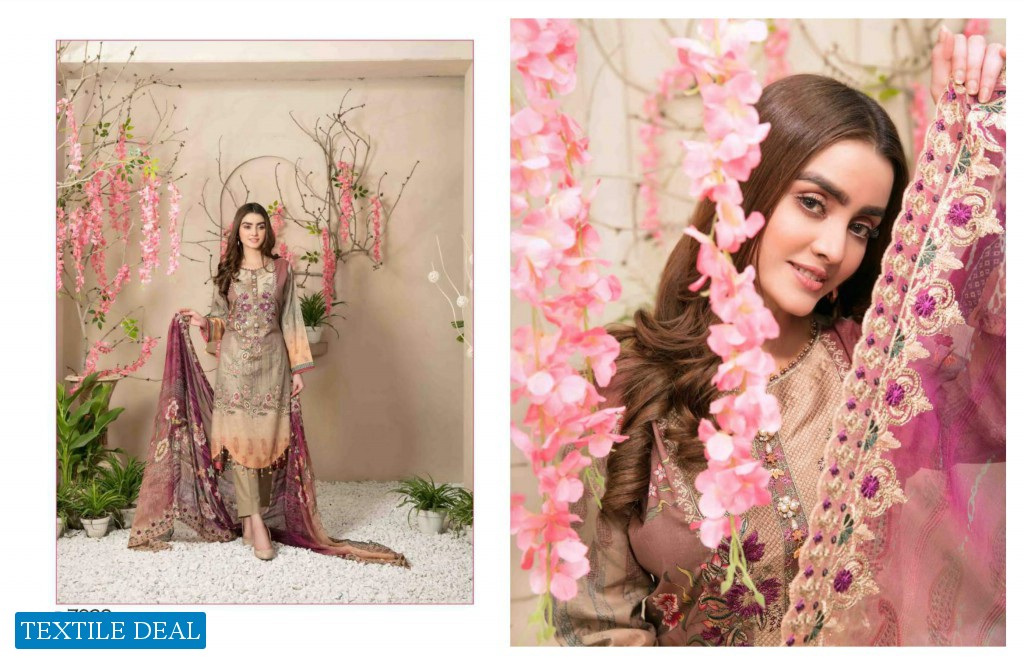 Tawakkal Soraya Lawn Digital Print Embroidered Chiffon Dupatta Pakistani Suits