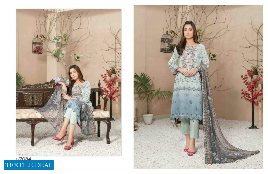 Tawakkal Soraya Lawn Digital Print Embroidered Chiffon Dupatta Pakistani Suits