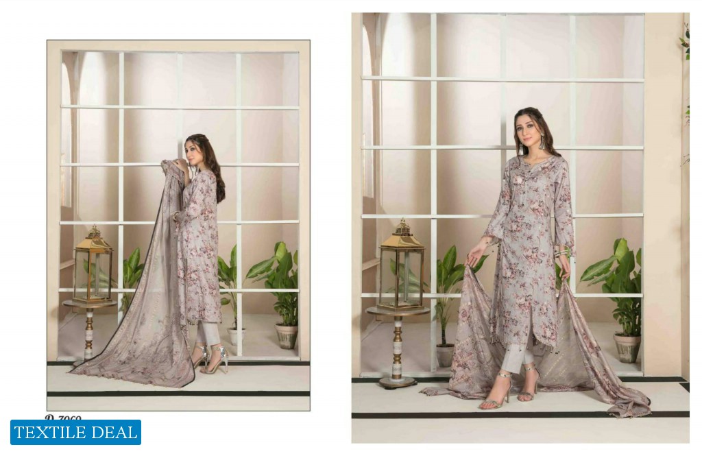 Tawakkal Farzil Embroidered Lawn Digital Print Pakistani Dress