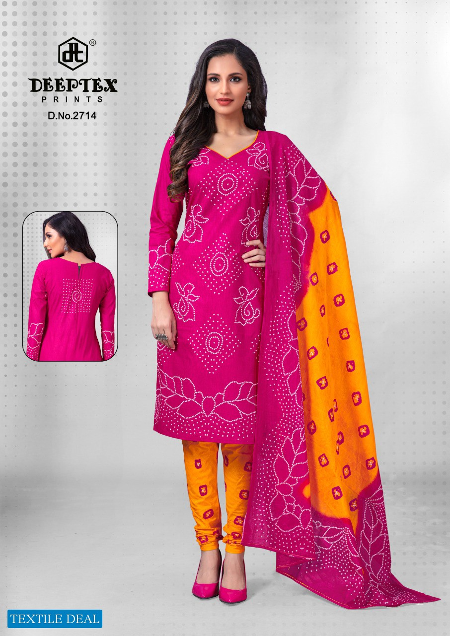 Deeptex Classic Chunaris Vol-27 Wholesale Pure Cotton Printed Dress Material