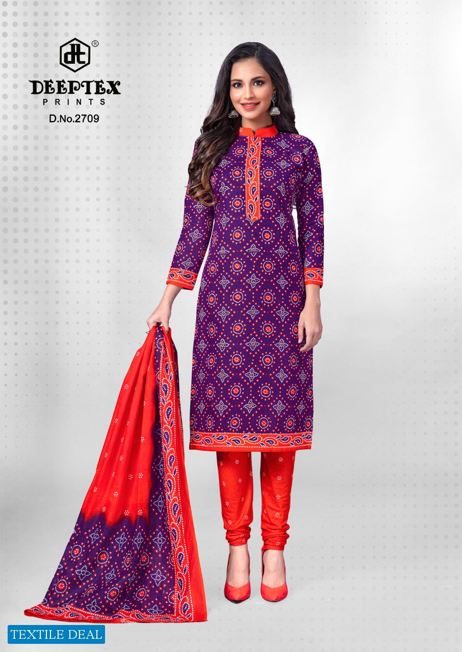 Deeptex Classic Chunaris Vol-27 Wholesale Pure Cotton Printed Dress Material