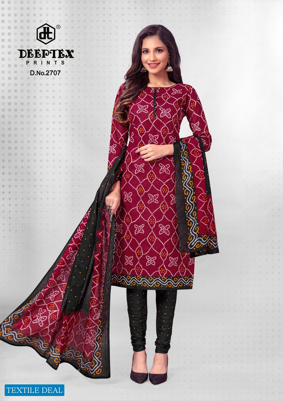 Deeptex Classic Chunaris Vol-27 Wholesale Pure Cotton Printed Dress Material