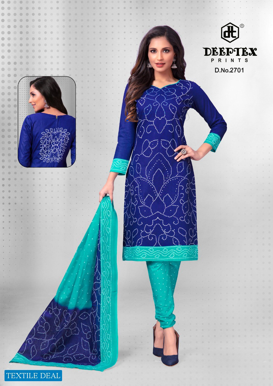 Deeptex Classic Chunaris Vol-27 Wholesale Pure Cotton Printed Dress Material