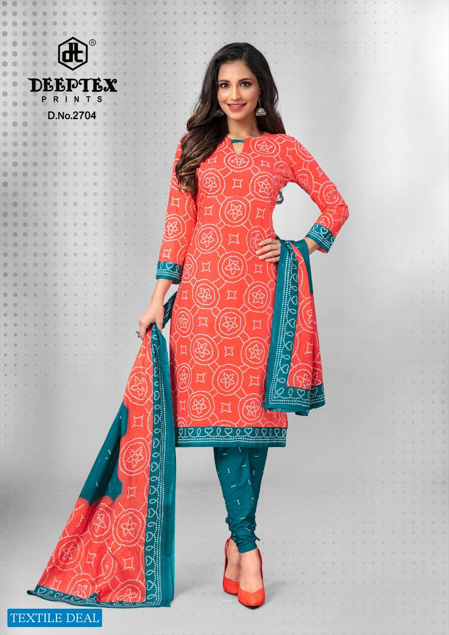 Deeptex Classic Chunaris Vol-27 Wholesale Pure Cotton Printed Dress Material