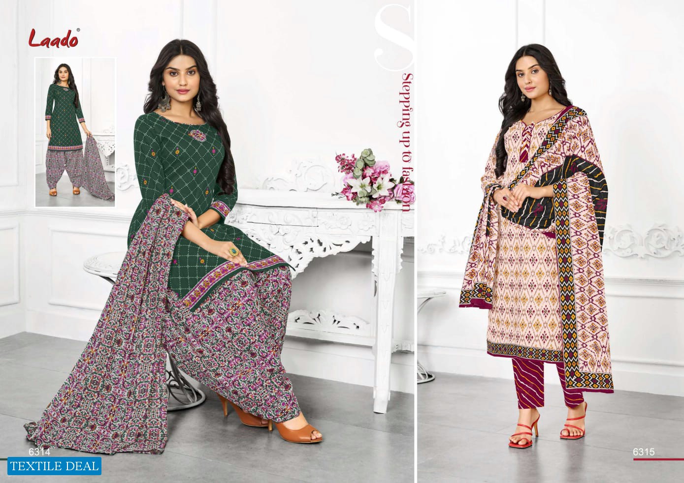 Laado Vol-63 Wholesale Pure Cotton Printed Dress Material