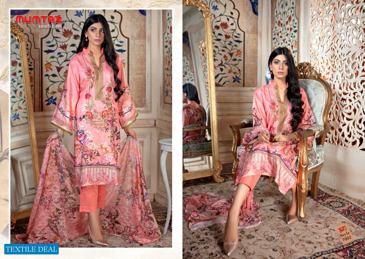 Madhav Mumtaz Karachi Queen Vol-7 Wholesale Karachi Printed Dress