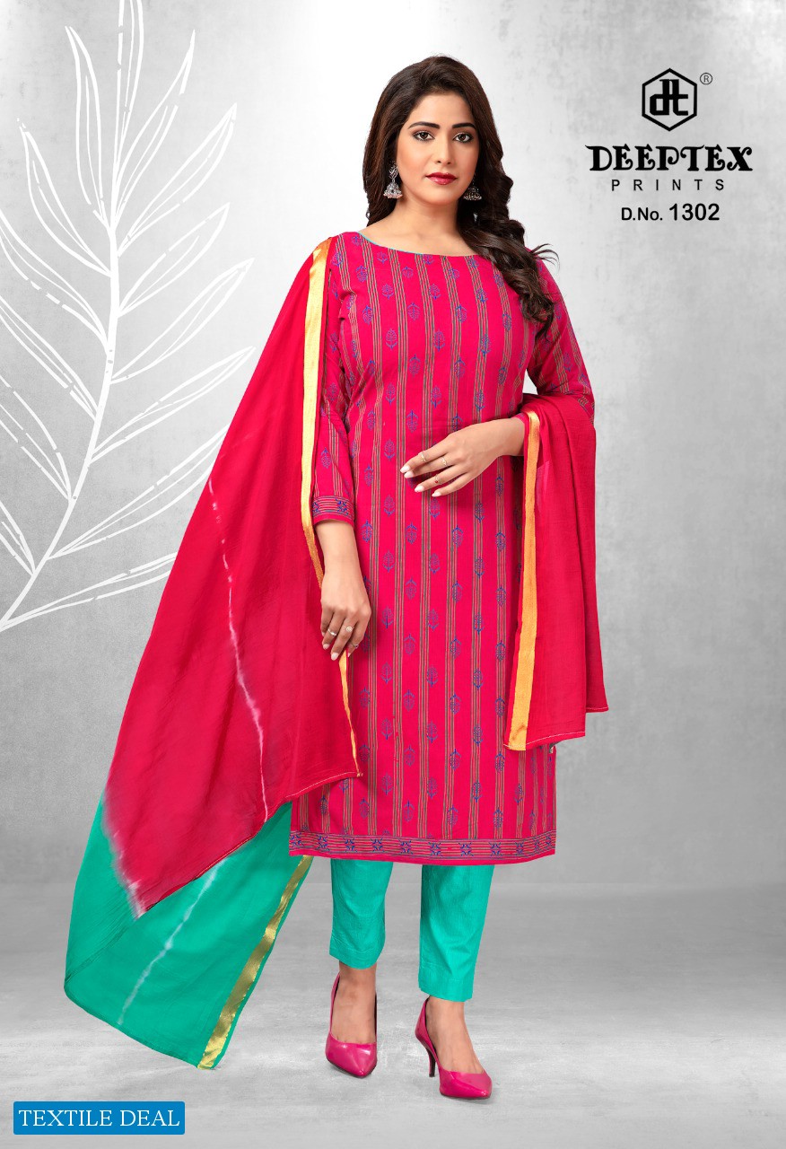 Deeptex Tradition Vol-13 Wholesale Pure Cotton Printed Dress Material