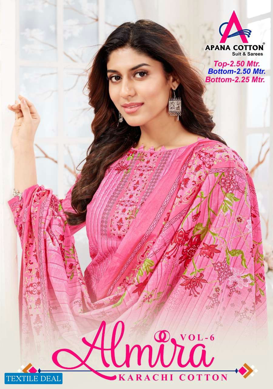 Apna Cotton Almira Vol-6 Wholesale Pure Cotton Dress Material