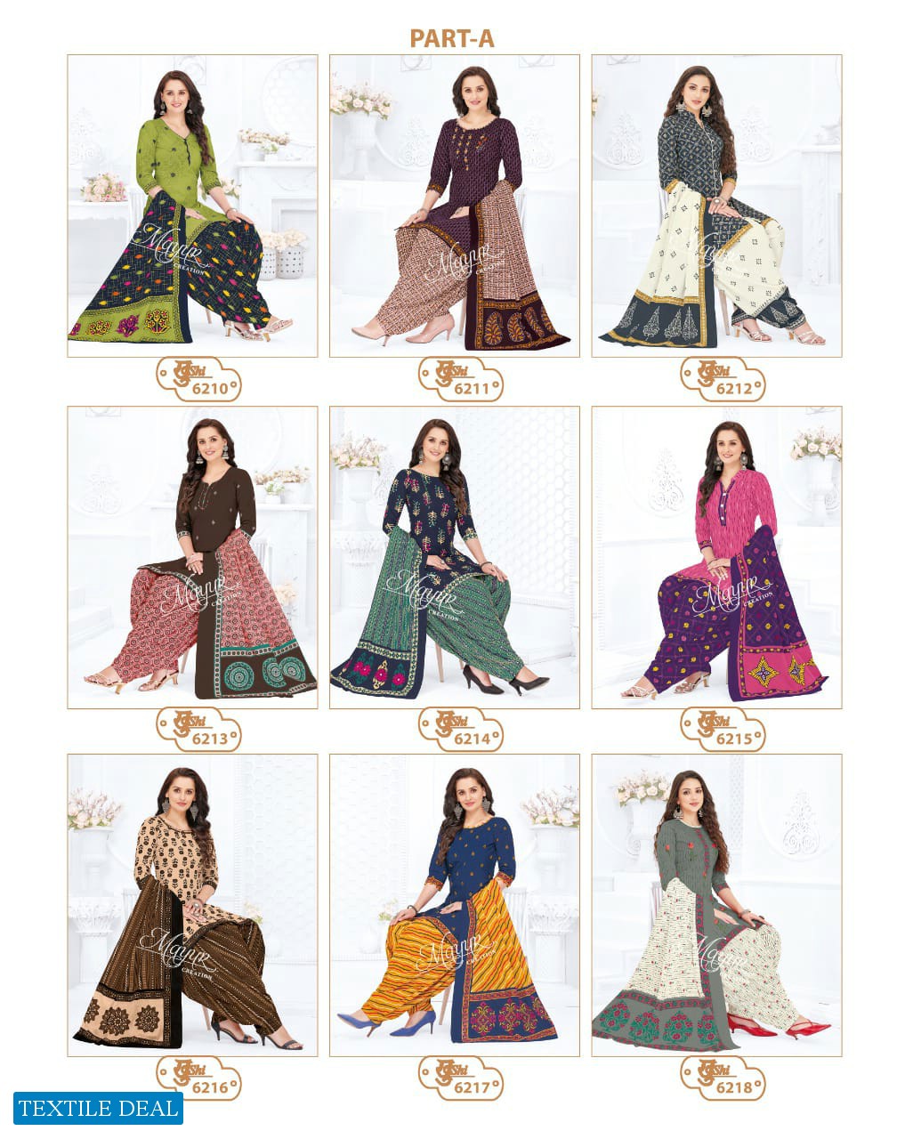 Mayur khushi Vol-62 Wholesale Cotton Printed Indian Dress Material