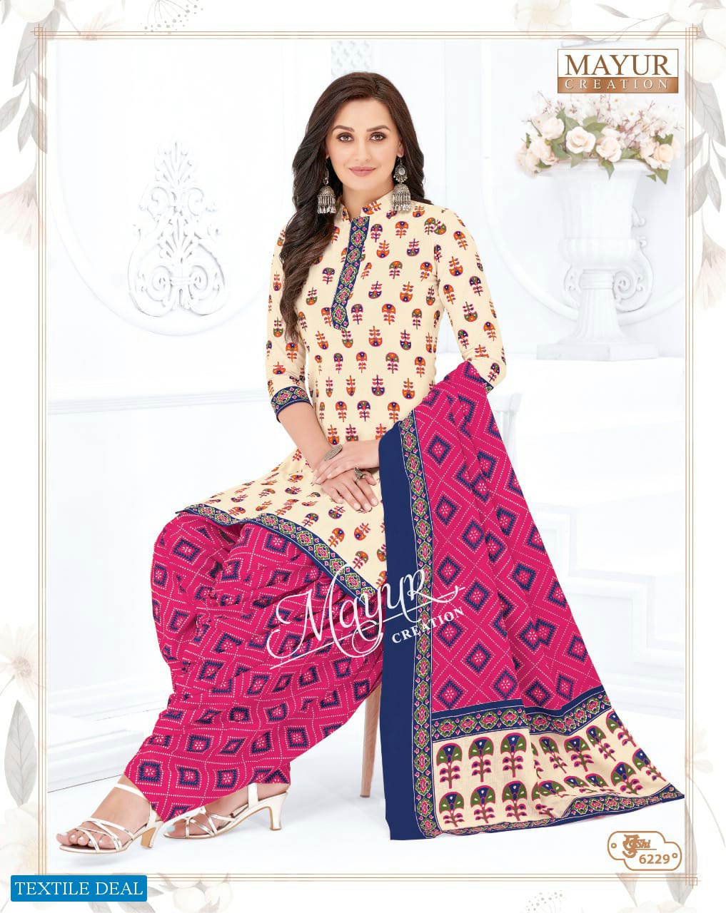 Mayur khushi Vol-62 Wholesale Cotton Printed Indian Dress Material