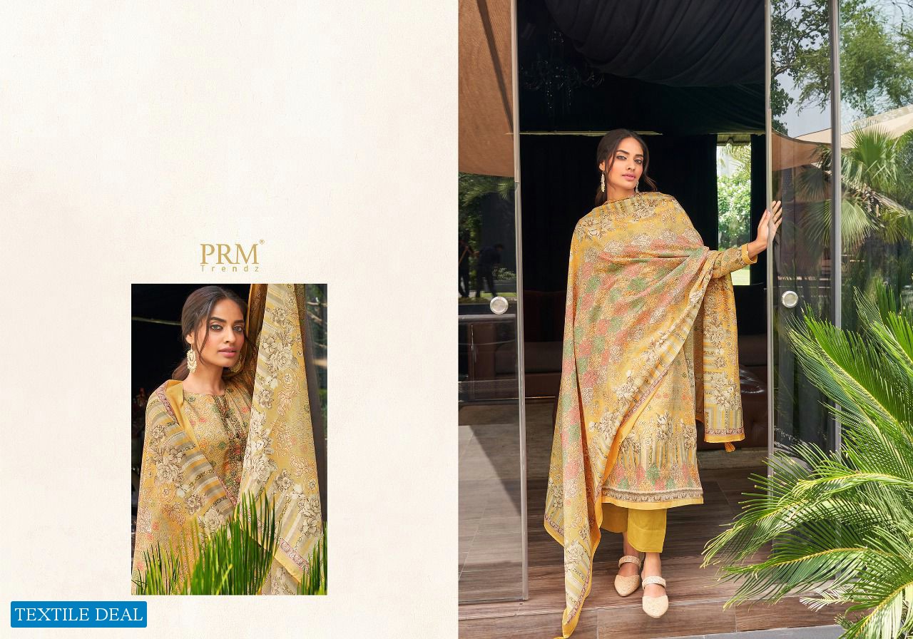 PRM Laam Wholesale Pure Jaam Cotton With Fancy Work Salwar Suits