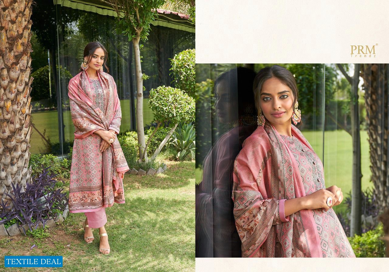 PRM Laam Wholesale Pure Jaam Cotton With Fancy Work Salwar Suits