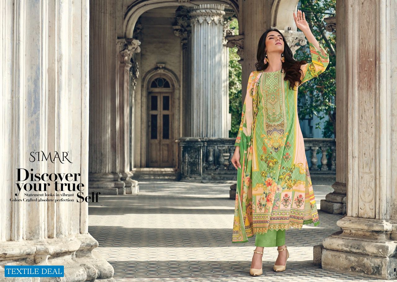 Glossy Simar Elen Wholesale Pure Viscose Muslin Digital Work Salwar Suits