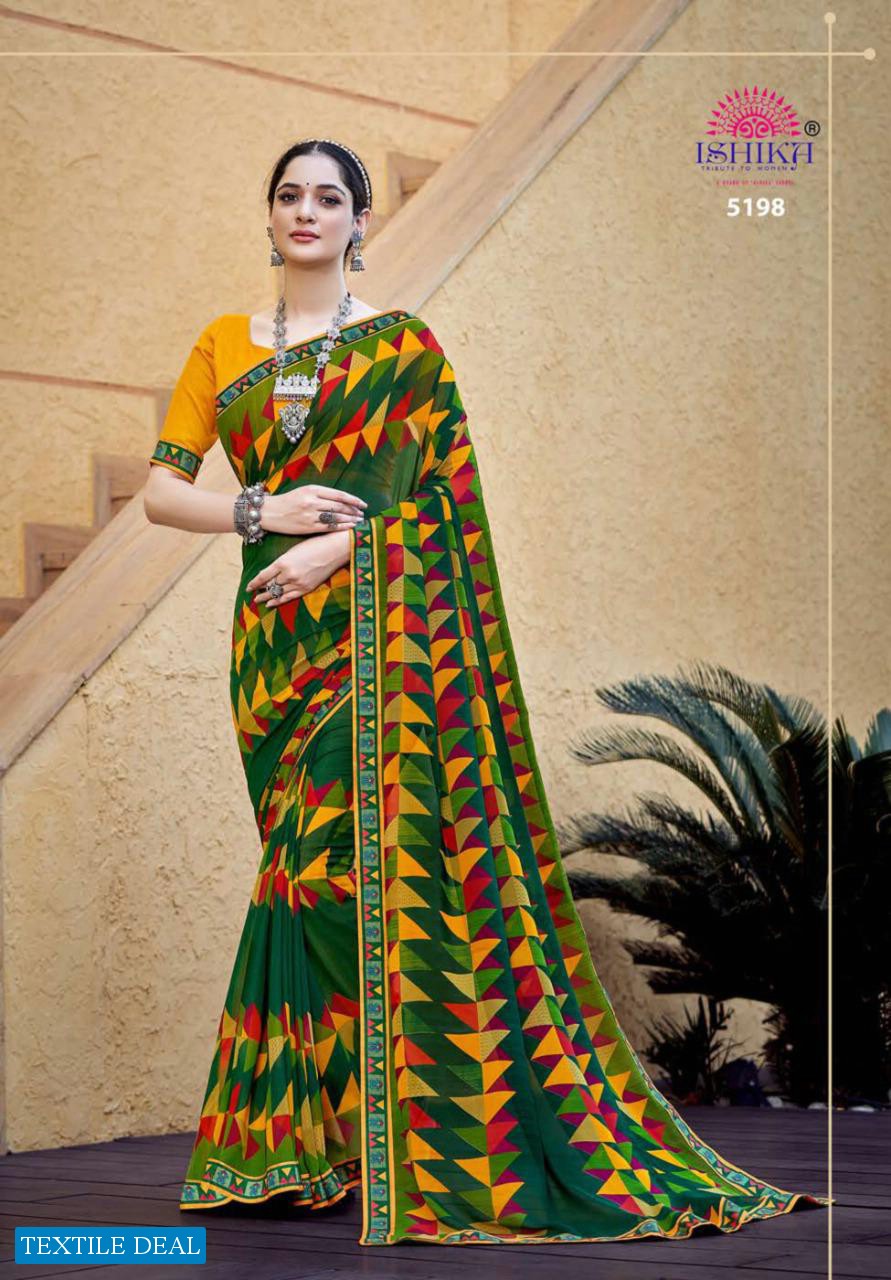 Ishika Galaxy Wholesale Georgette Printed Indian Sarees