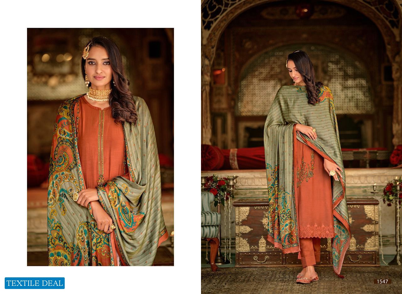 AIQA Silk Of Kashmir Vol-2 Wholesale Pure Mulberry Fancy Work Salwar Suits