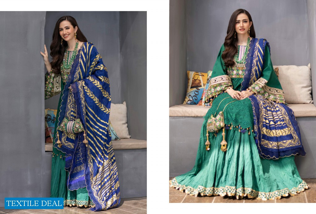 Alzohaib Mahiymaan Luxury Lawn Eid Edition Original Pakistani Salwar Suits