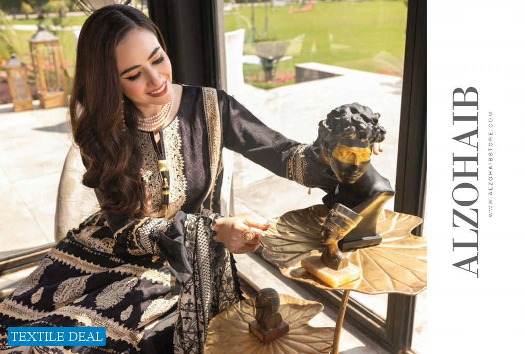 Alzohaib Mahiymaan Luxury Lawn Eid Edition Original Pakistani Salwar Suits