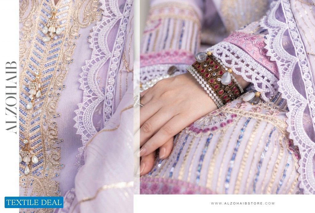Alzohaib Mahiymaan Luxury Lawn Eid Edition Original Pakistani Salwar Suits