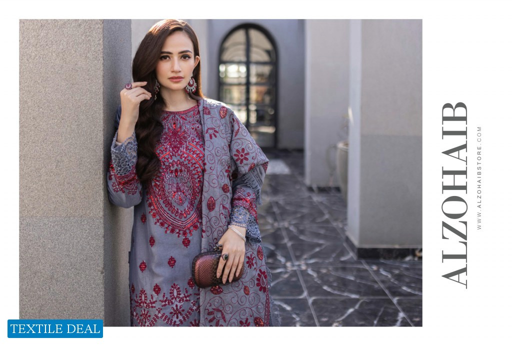 Alzohaib Mahiymaan Luxury Lawn Eid Edition Original Pakistani Salwar Suits