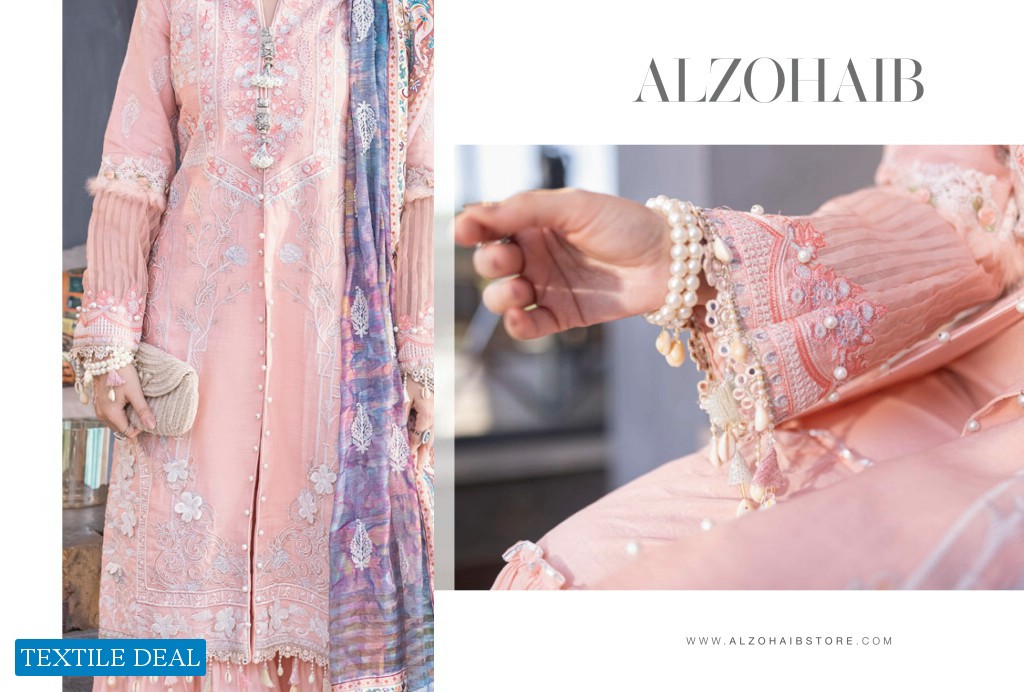Alzohaib Mahiymaan Luxury Lawn Eid Edition Original Pakistani Salwar Suits