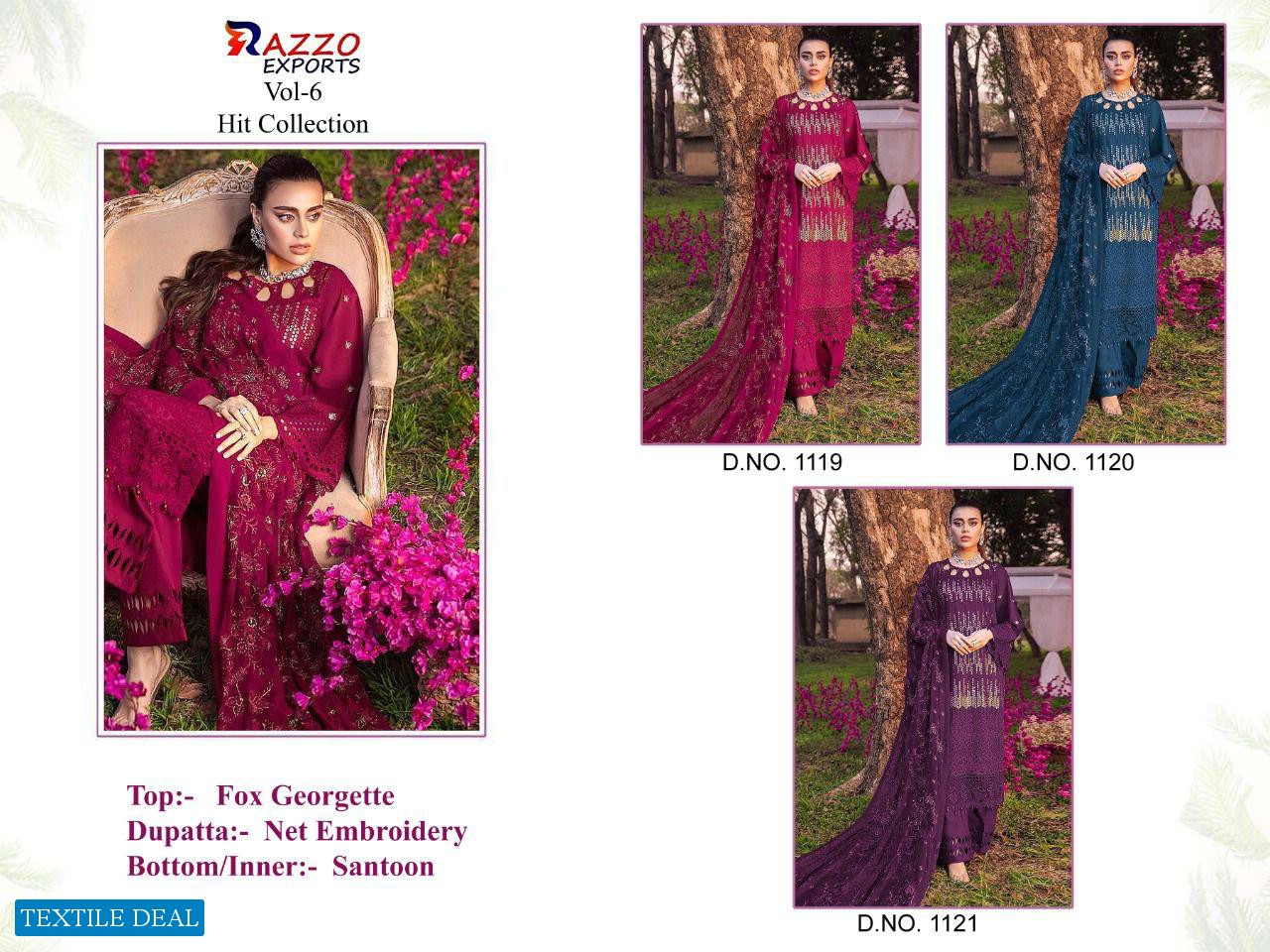 Razzo Hit Collection Vol-6 Wholesale Pakistani Concept Dress