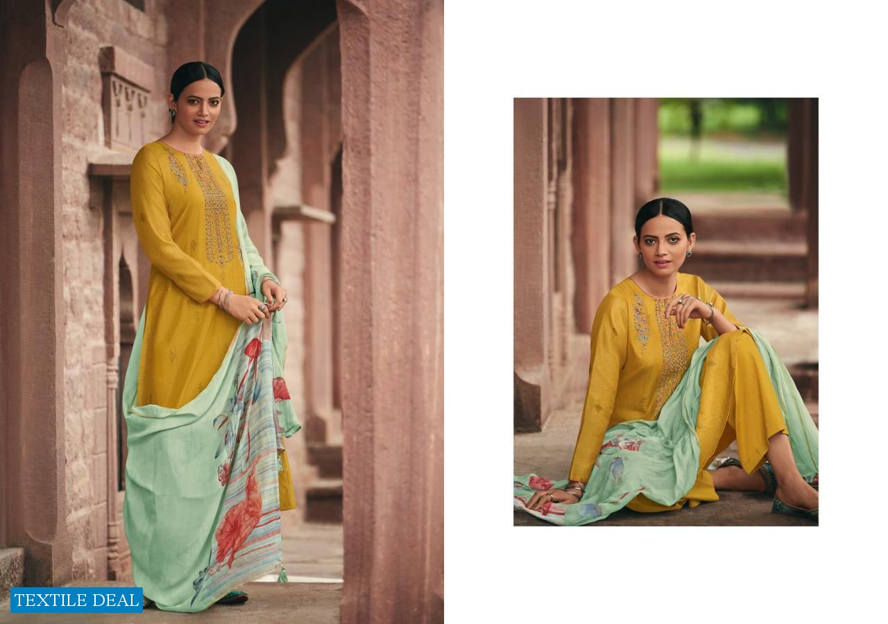 Ehrum Adheera Wholesale Kora Weaving With Embroidery Salwar Suits