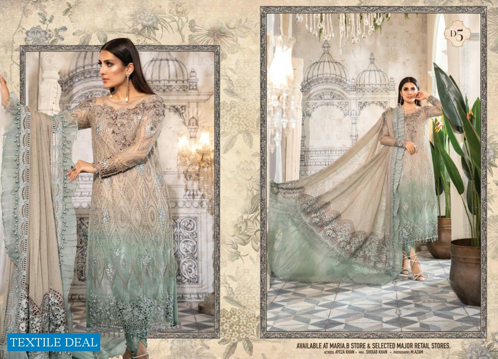 Maria B Ebroidered Fabrics Festive Eid Designer pakistani Suits