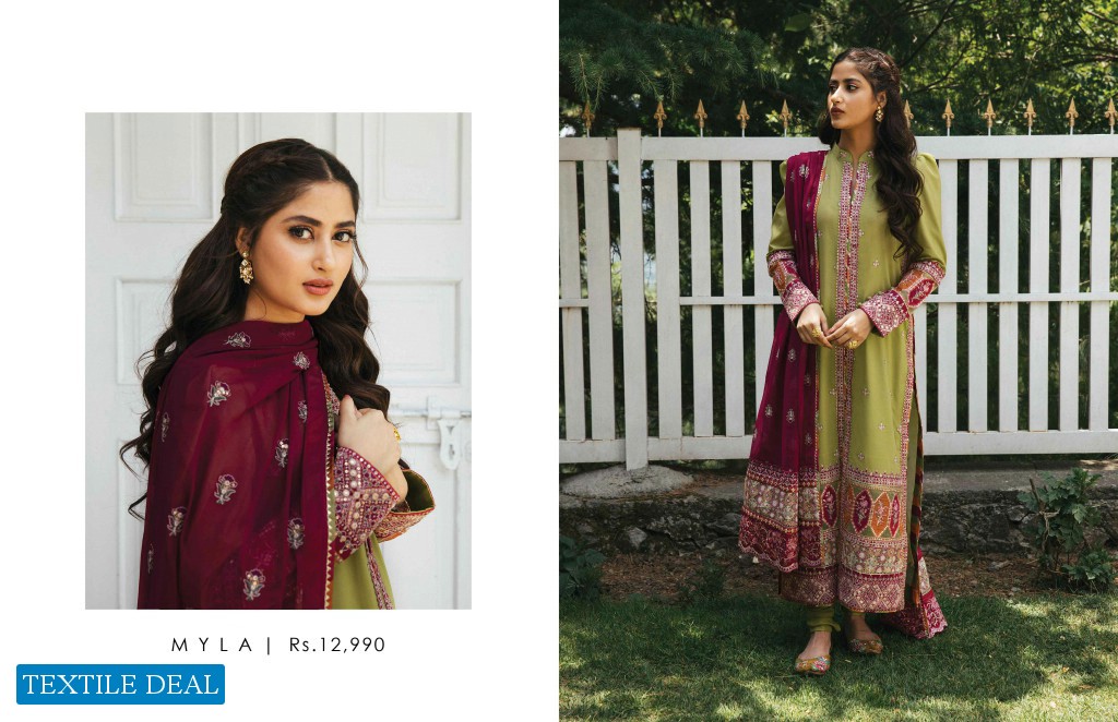 Qalamkar Luxury Festive Lawn 2022 Wholesale Original Pakistani Suits