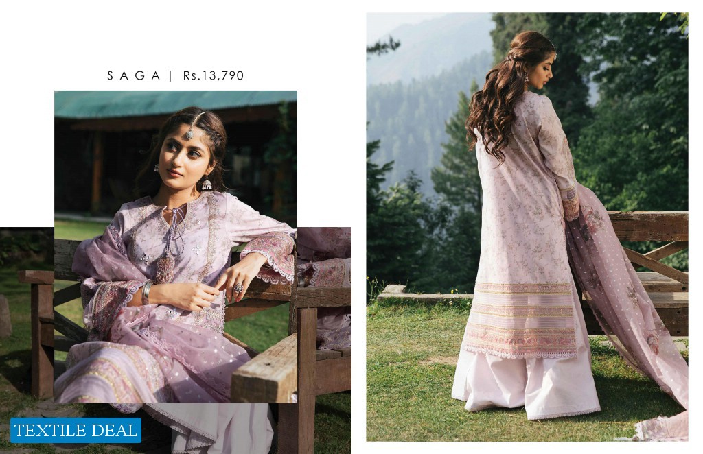 Qalamkar Luxury Festive Lawn 2022 Wholesale Original Pakistani Suits