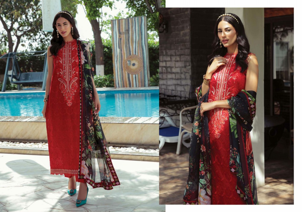 Ittehad By Faixa Faixal Naazaan 2022 Wholesale Lawn Pakistani Suits