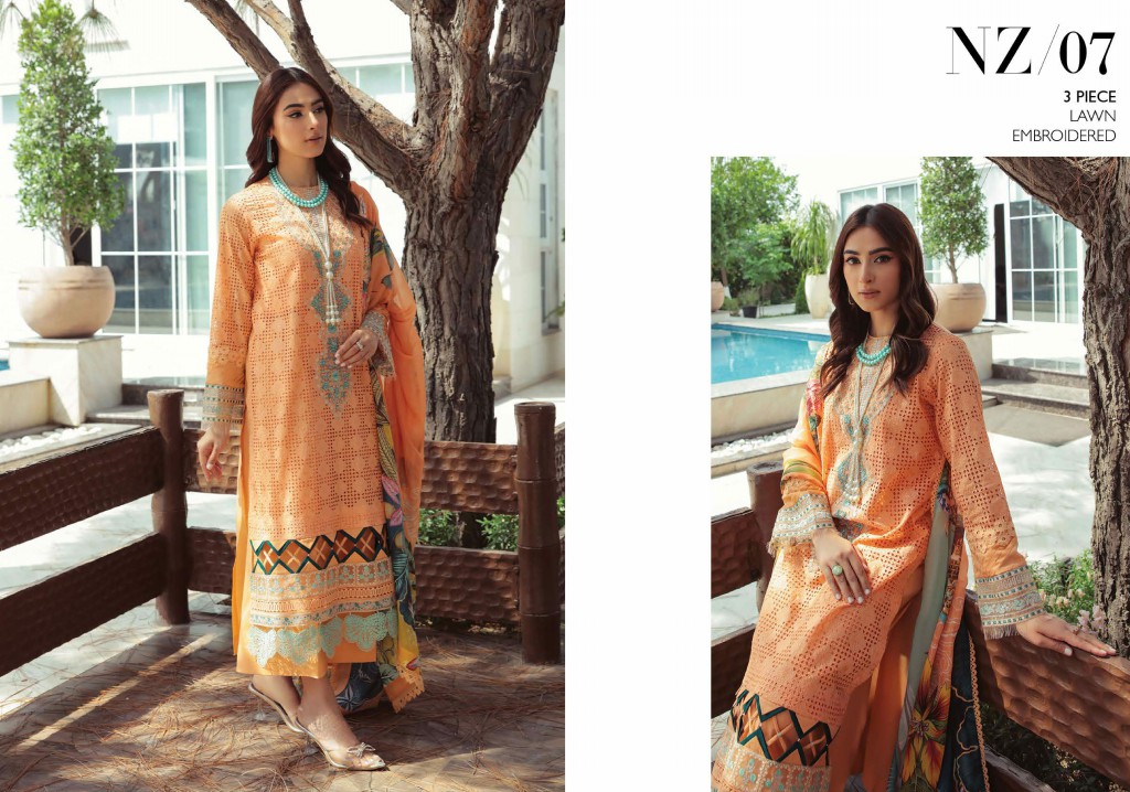 Ittehad By Faixa Faixal Naazaan 2022 Wholesale Lawn Pakistani Suits