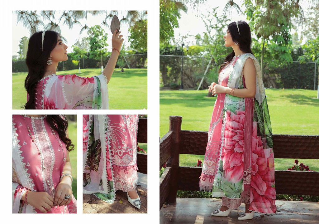 Ittehad By Faixa Faixal Naazaan 2022 Wholesale Lawn Pakistani Suits