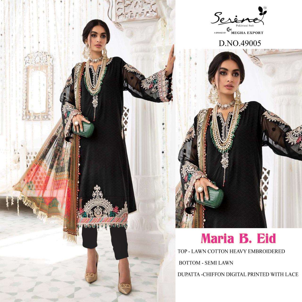 SERENE MARIA B EID LAWN COTTON PAKISTANI SUITS