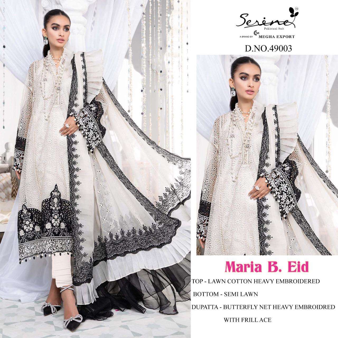SERENE MARIA B EID LAWN COTTON PAKISTANI SUITS
