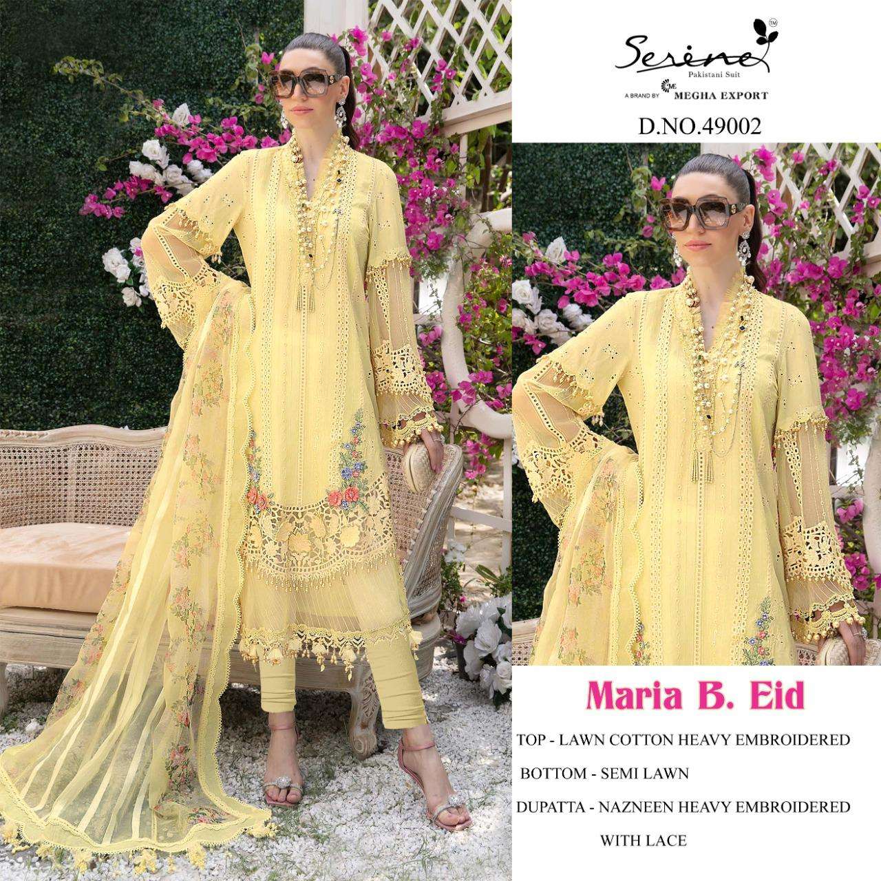 SERENE MARIA B EID LAWN COTTON PAKISTANI SUITS