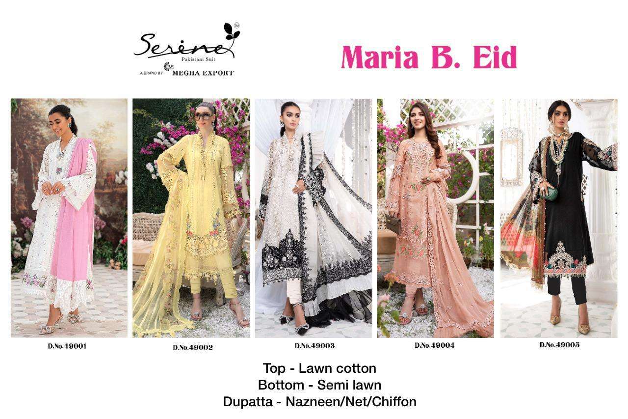 SERENE MARIA B EID LAWN COTTON PAKISTANI SUITS