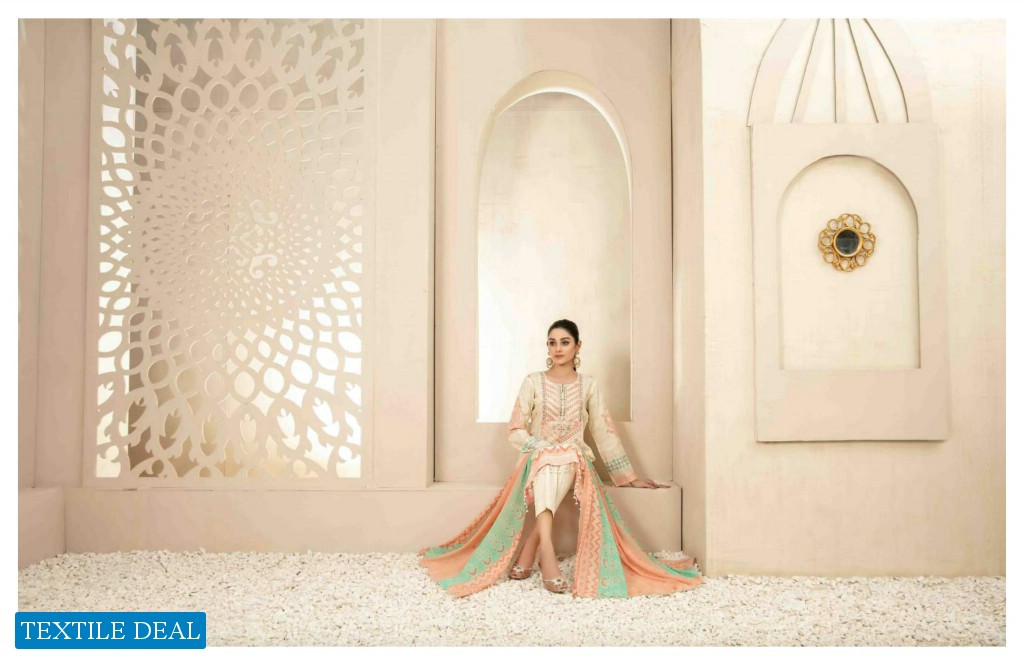 Tawakkal Melika Lawn Print Embroidered Chiffon Dupatta Pakistani Suits