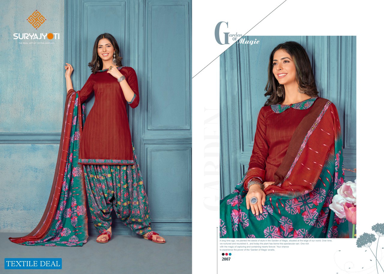 Suryajyoti Panghat Vol-2 Wholesale Cotton Patiyala Dress Material