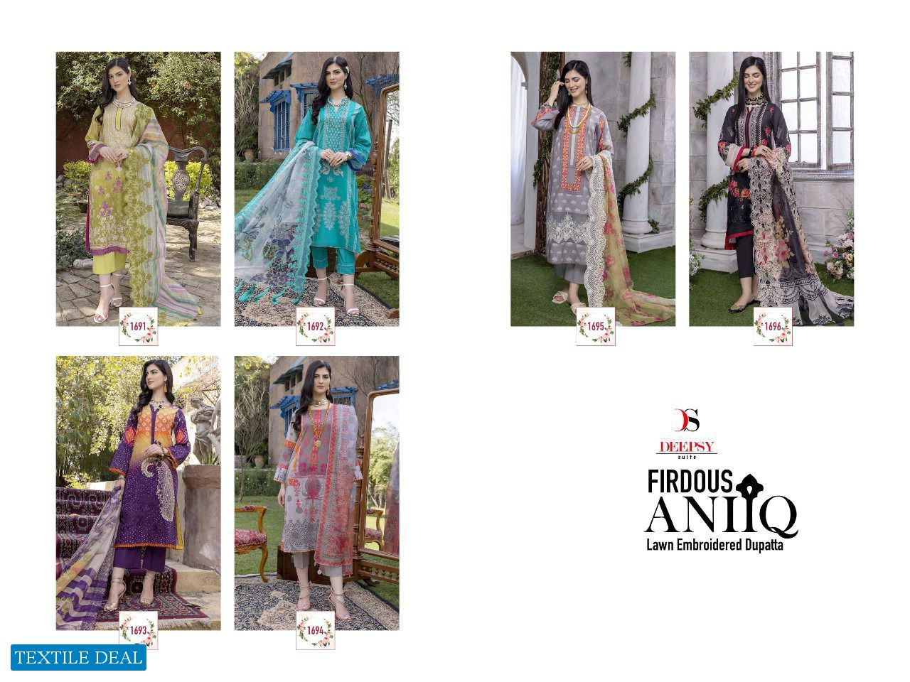 Deepsy Firdous Aniiq Lawn 2022 Wholesale Pakistani Concept Dress