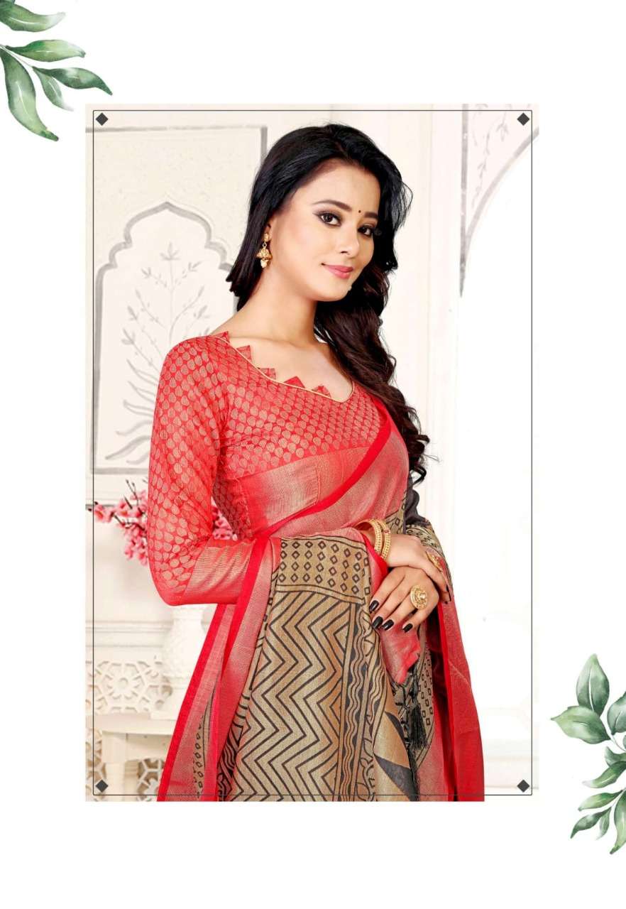 VINAMRA LILEN BRASSO VOL 1 FANCY SAREES WHOLESALER