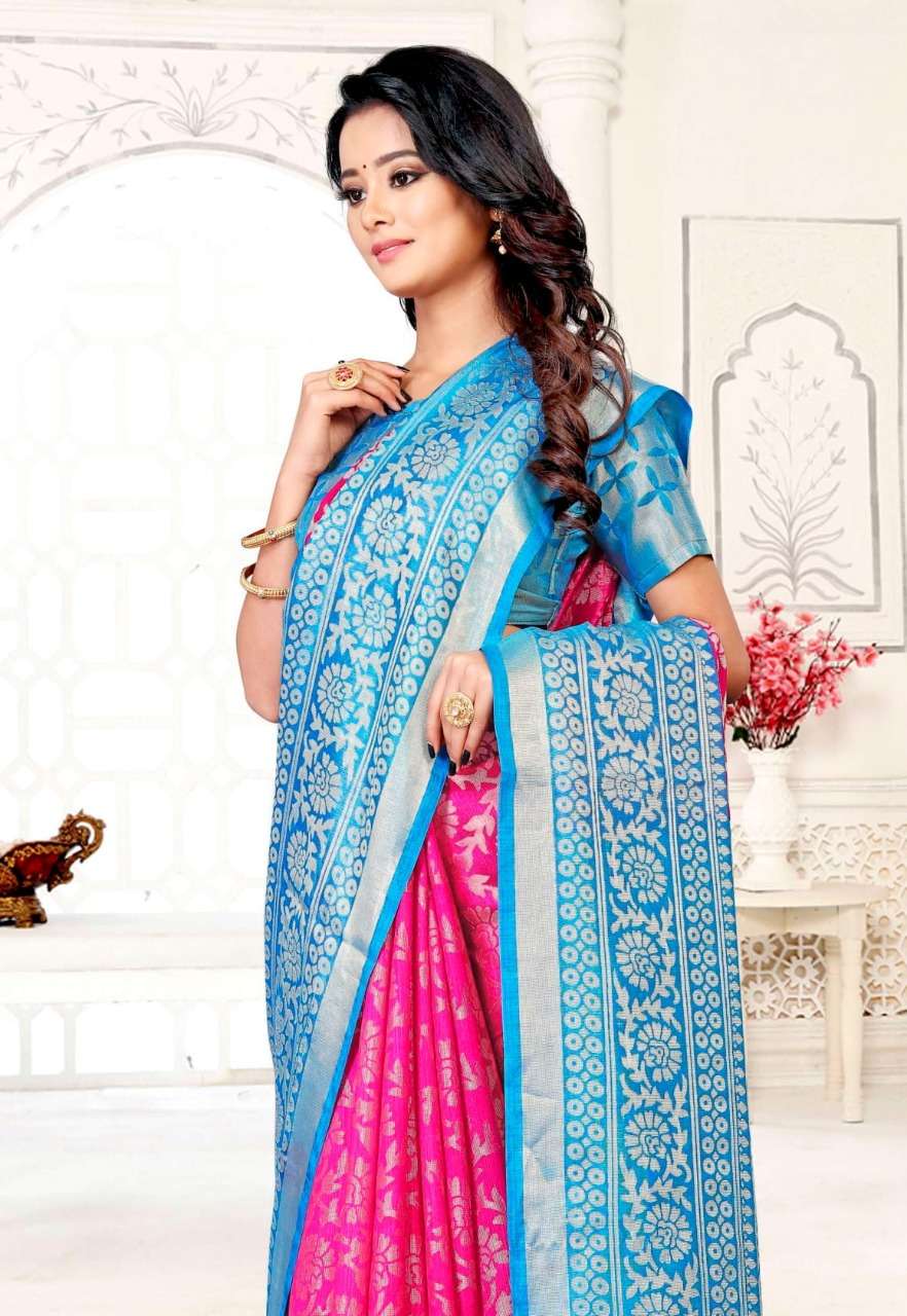 VINAMRA LILEN BRASSO VOL 1 FANCY SAREES WHOLESALER