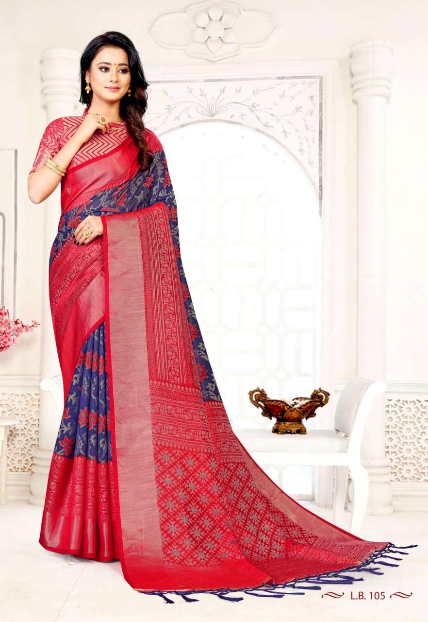 VINAMRA LILEN BRASSO VOL 1 FANCY SAREES WHOLESALER