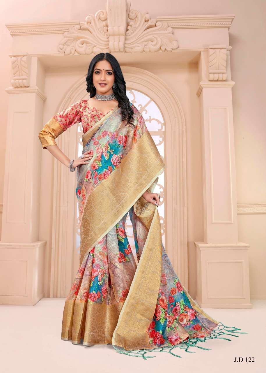 VINAMRA CORPORATION JAQARD DIGITAL VOL 3 COTTON SAREES COLLECTION