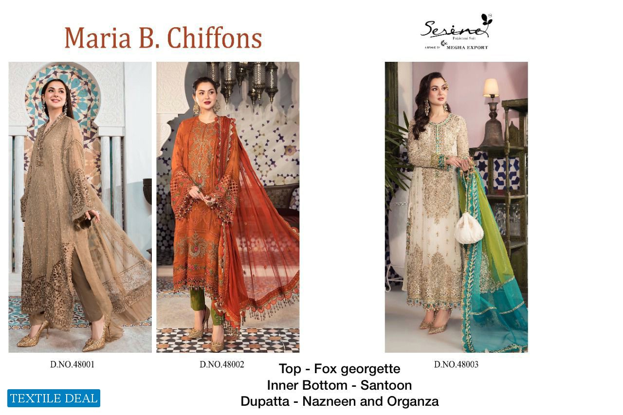 Serene Maria B Chiffons Wholesale Pakistani Concept Dress