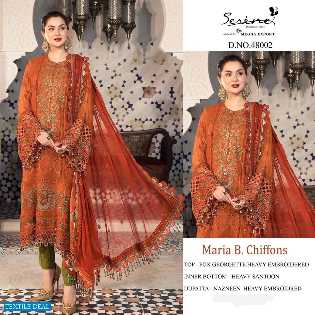 Serene Maria B Chiffons Wholesale Pakistani Concept Dress
