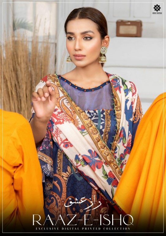Zesh Textile Raaz E Ishq Wholesale Luxury Pakistani Salwar Suits