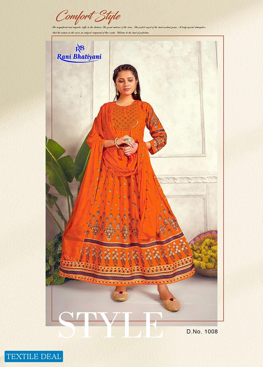 Rani Bhatiyani Aaradhya Vol-1 Wholesale Anarkali Kurti With Dupatta Catalogs